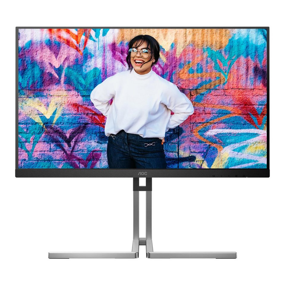 AOC Q27U3CV, 27" LED-Monitor (68,6 cm/27 ", 2560 x 1440 px, WQHD, 4 ms Reaktionszeit, 75 Hz, IPS, höhenverstellbar, USB-C) von AOC