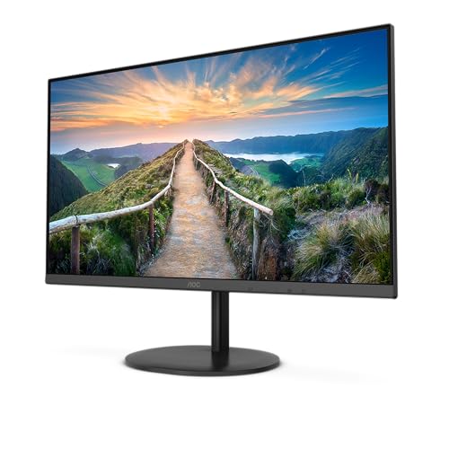 AOC Q27V4EA - 27 Zoll QHD Monitor, AdaptiveSync (2560x1440, 75 Hz, HDMI, DisplayPort) schwarz von AOC