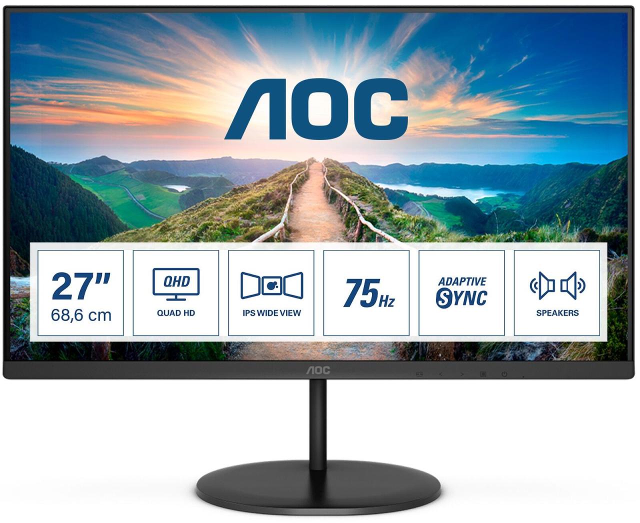 AOC Q27V4EA Monitor 68,6 cm (27 Zoll) von AOC