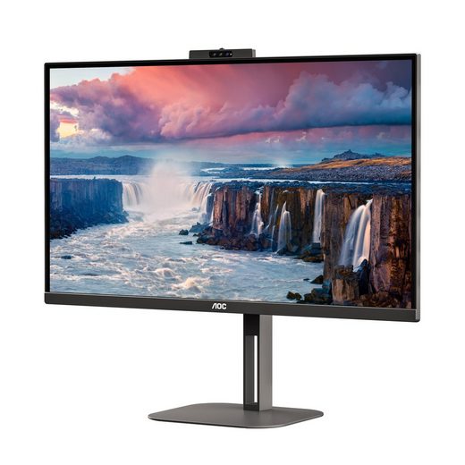 AOC Q27V5CW/BK Gaming-Monitor (68,5 cm/27 , 2560 x 1440 px, 1 ms Reaktionszeit, 75 Hz, IPS, integrierte Windows-Hello-Webcam) [Energieklasse G] (Q27V5CW/BK) von AOC