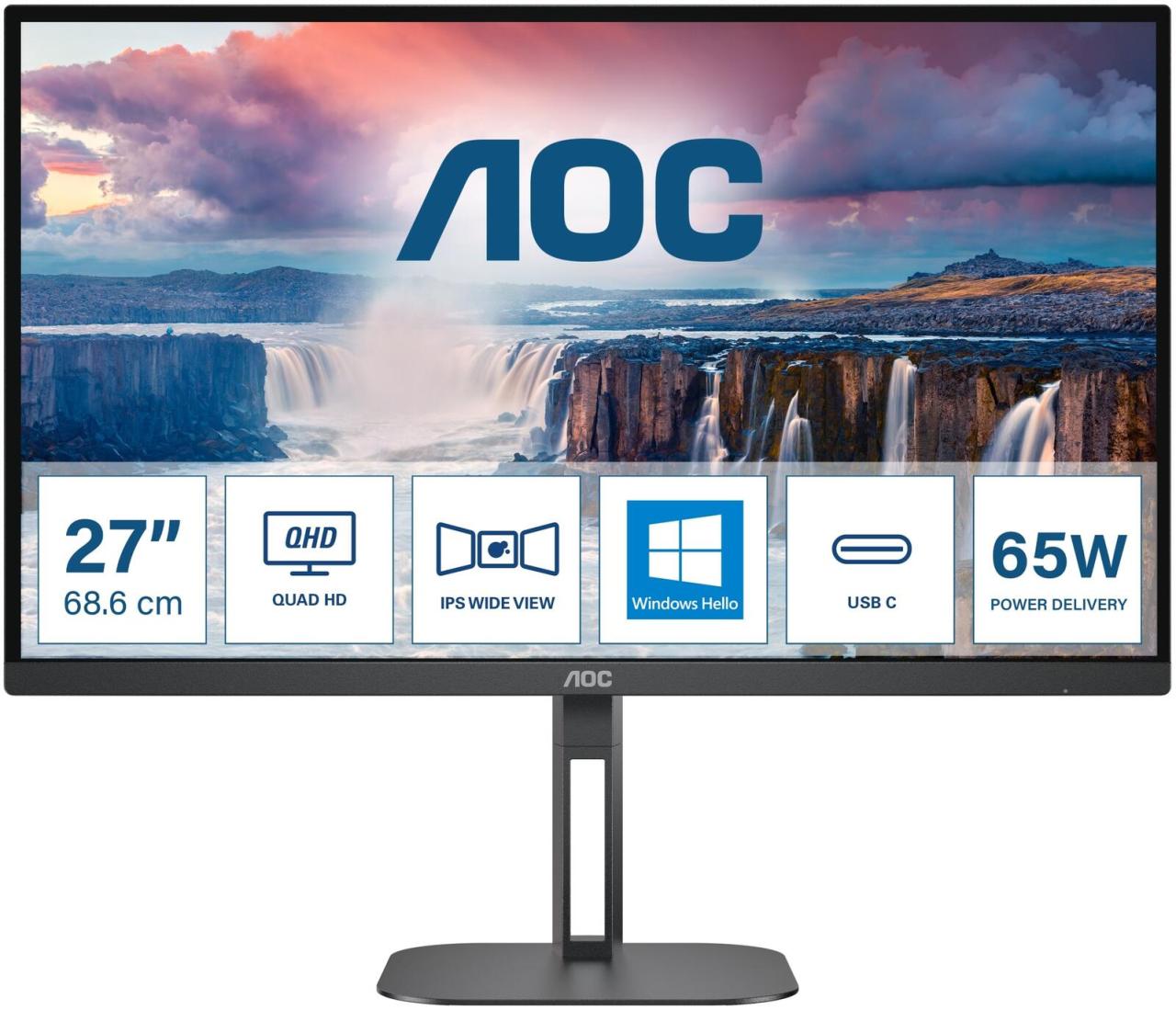 AOC Q27V5N/BK Monitor 68,6 cm (27 Zoll) von AOC
