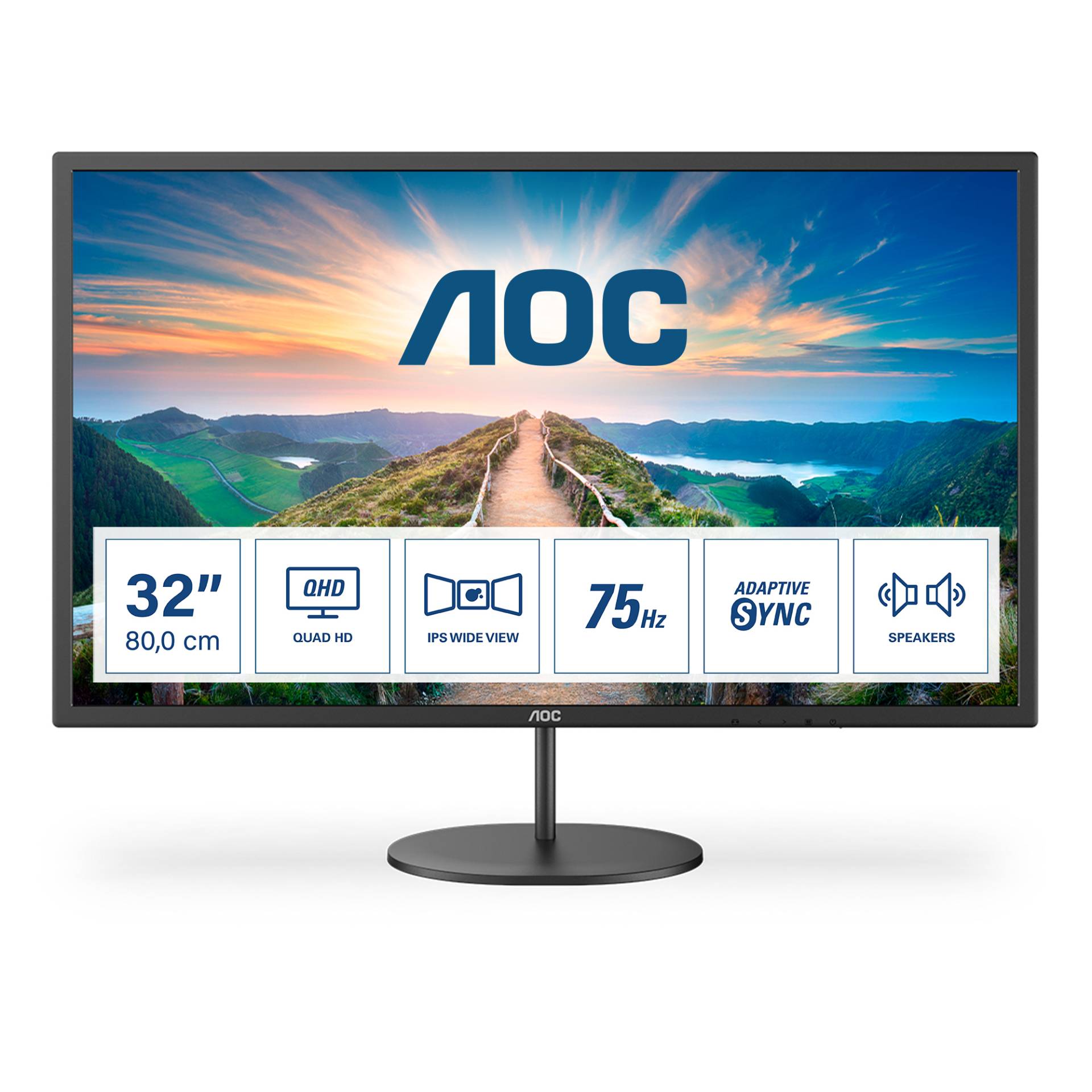 AOC Q32V4 QHD Monitor - IPS, Lautsprecher, Adaptive Sync AOC Q32V4 QHD Monitor - IPS, Lautsprecher, Adaptive Sync von AOC
