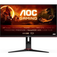 AOC U28G2XU2/BK 71,1cm (28") 4K IPS Gaming Monitor 16:9 HDMI/DP/USB 144Hz 1ms von AOC