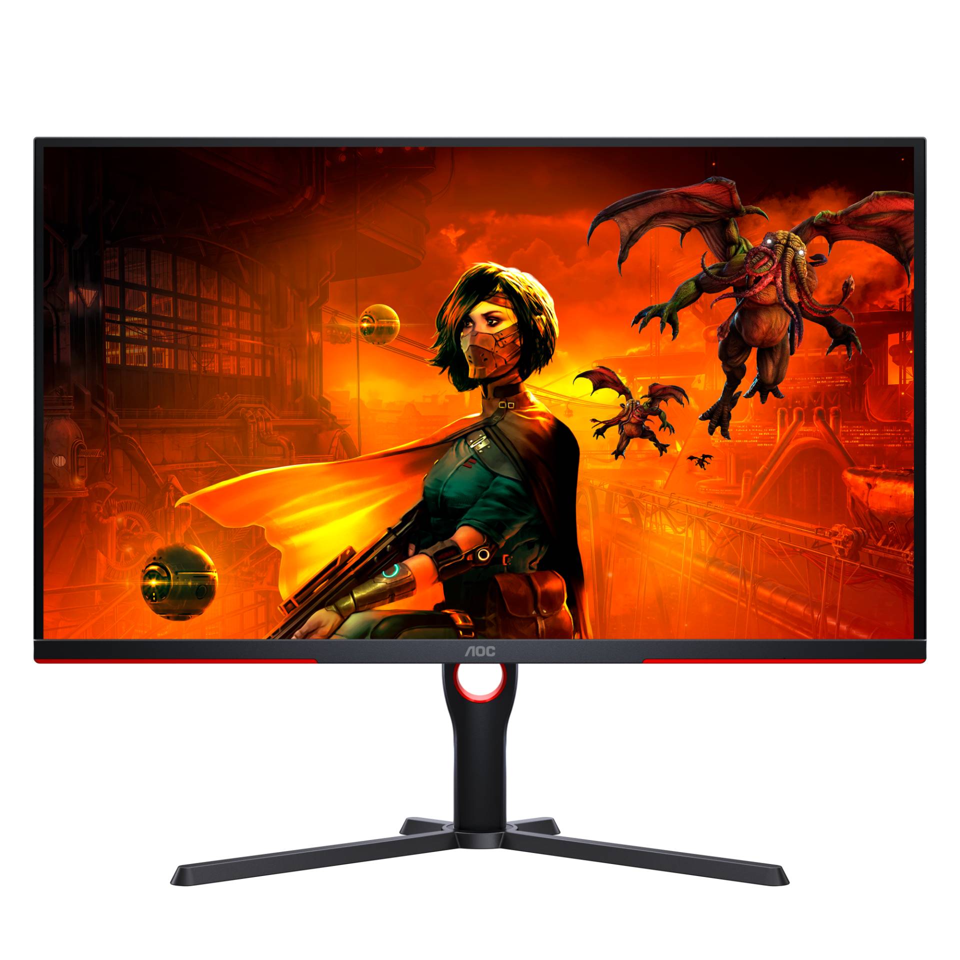 AOC U32G3X/BK Gaming Monitor - 4K UHD, 144Hz, Höhenverstellung von AOC