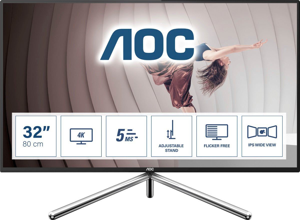 AOC U32U1 LCD-Monitor (80 cm/31,5 , 3840 x 2160 px, 4K Ultra HD, 5 ms Reaktionszeit, 60 Hz, IPS)" von AOC