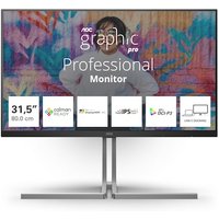 AOC U32U3CV 80cm (31,5") 4K UHD Nano IPS Monitor 16:9 HDMI/DP/USB-C PD96W 60Hz 4ms Docking von AOC