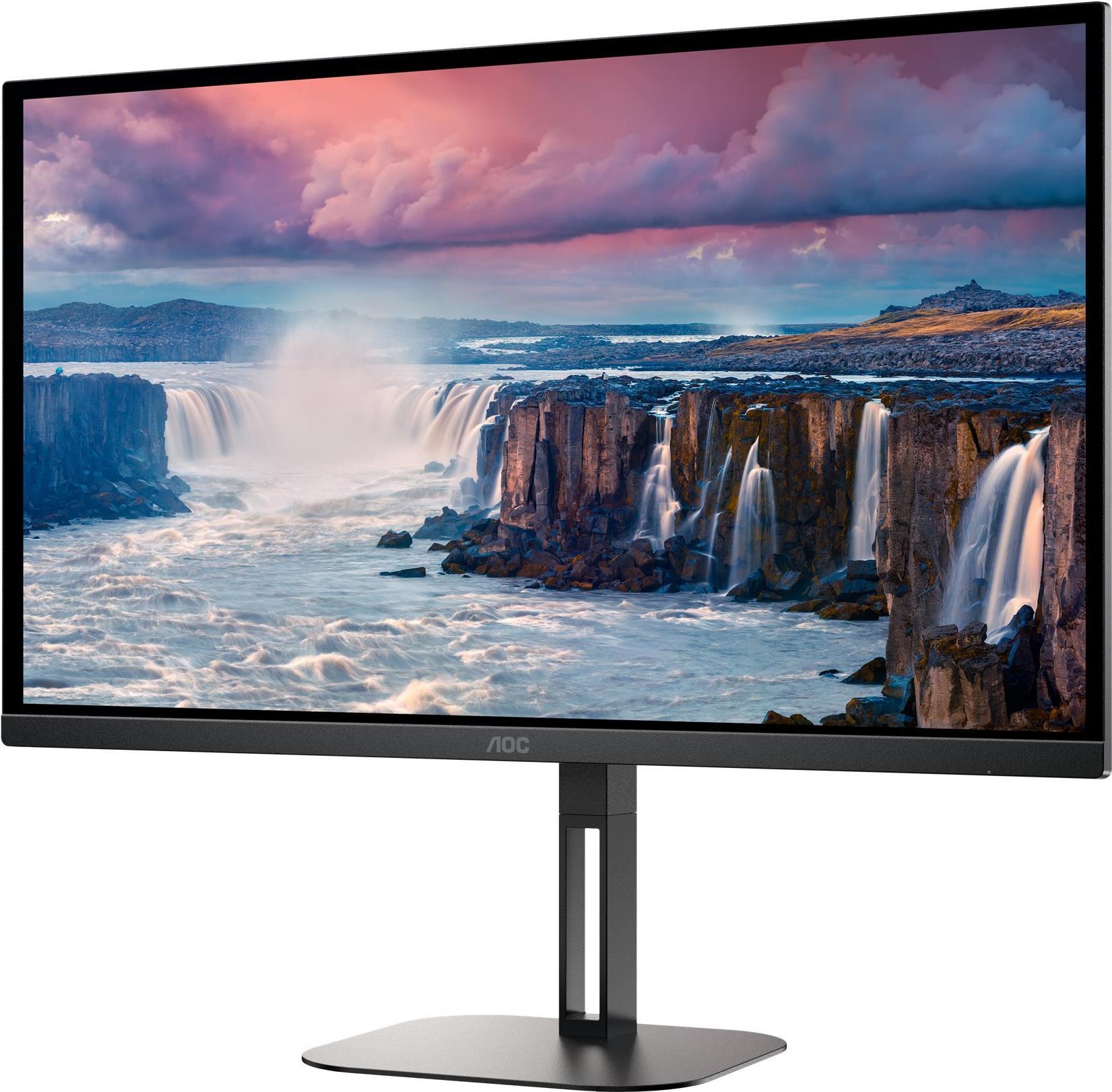 AOC V5 Q27V5N 68,6 cm (27 ) 2560 x 1440 Pixel Quad HD LED-Monitor Schwarz [Energieklasse F] (Q27V5N/BK) von AOC