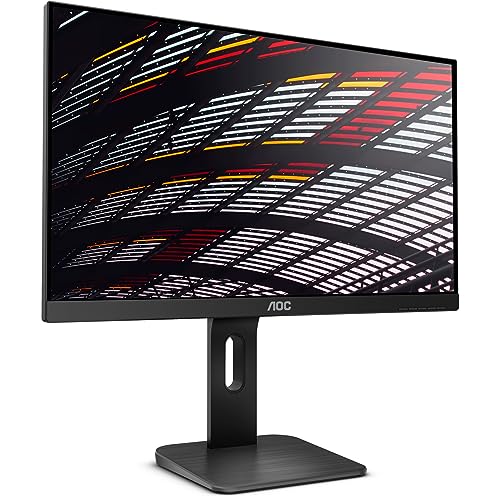 AOC X24P1 - 24 Zoll WUXGA Monitor, höhenverstelllbar (1920x1200, 60 Hz, VGA, DVI, HDMI, DisplayPort, USB Hub) schwarz von AOC