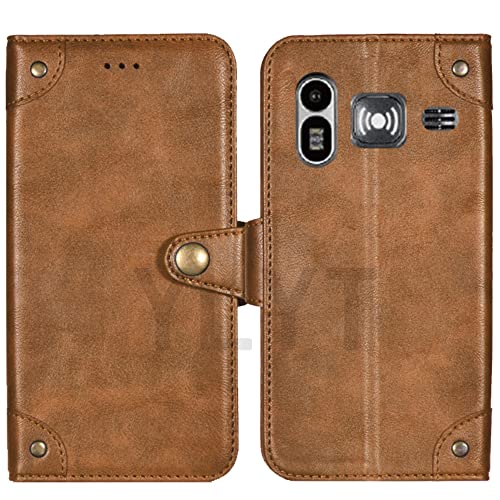 AODATU Flip Braun Schutz Hülle Case Für Doro Primo 218 368 2.3 inch Etui Leder Tasche Handyhülle Klassisch Kartenfach Cover AODATU Flip Braun Schutz Hülle Case Für Doro Primo 218 368 2.3 inch Etui Leder Tasche Handyhülle Klassisch Kartenfach Cover von AODATU