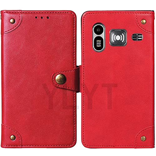 AODATU Flip Rot Schutz Hülle Case Für Doro Primo 218 368 2.3 inch Etui Leder Tasche Handyhülle Klassisch Kartenfach Cover AODATU Flip Rot Schutz Hülle Case Für Doro Primo 218 368 2.3 inch Etui Leder Tasche Handyhülle Klassisch Kartenfach Cover von AODATU