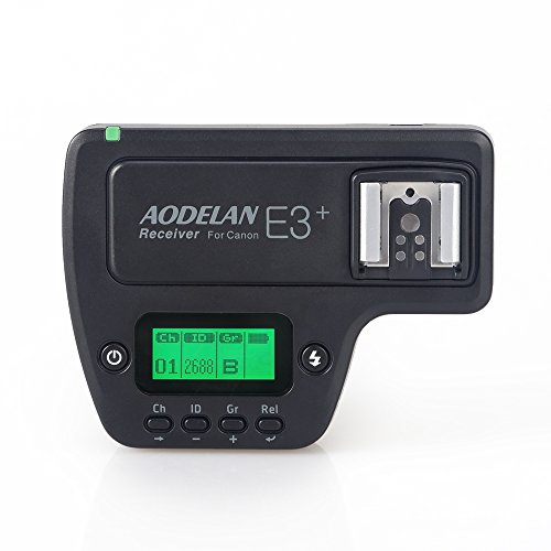 AODELAN E3 + Blitzauslöser Empfänger Blitzgerät Zubehör für Canon 580EXII / 580EX / 550EX / 430EXII / 320EX / 270EXII / 270EX von AODELAN