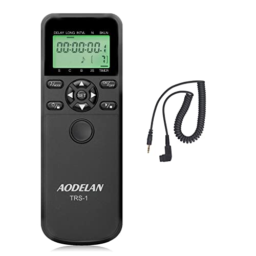 AODELAN Fernauslöser Kompatibel Mit Sony, Timer Remote Control Kabelfernauslöser Für Sony A900 A850 A700 A580 A550 A99 A77 A77M2 A99M2 A77 A99 von AODELAN