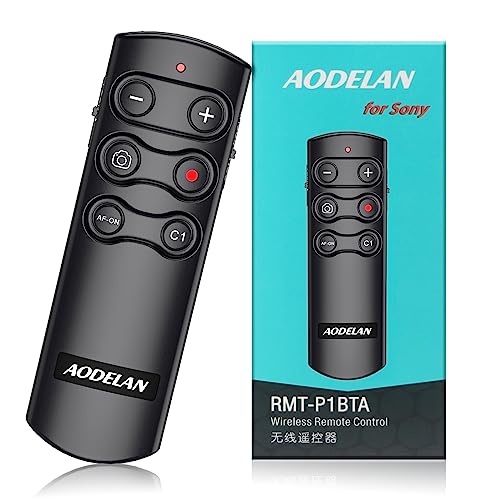 AODELAN Kabelloser Fernauslöser für Sony ZV-E10, ZV-1, A7SM3, A7C, A7RIV, Alpha 9,7R IV, 7R III, 7 III, 6600, 6400, 6100, 9 II, RX0 II, RX100 M7; ersetzt Sony RMT-P1BT AODELAN Kabelloser Fernauslöser für Sony ZV-E10, ZV-1, A7SM3, A7C, A7RIV, Alpha 9,7R IV, 7R III, 7 III, 6600, 6400, 6100, 9 II, RX0 II, RX100 M7; ersetzt Sony RMT-P1BT von AODELAN
