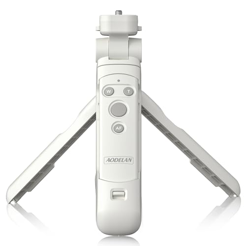 AODELAN Kabellose Kamera-Fernbedienung, Stativgriff für Canon EOS RP, R5, R6, M50, 6D Mark II, 77D, 850D, 800D, 200D, 250D, Rebel SL2, T7i, T8i, 90D, M6 Mark II (Weiß) von AODELAN