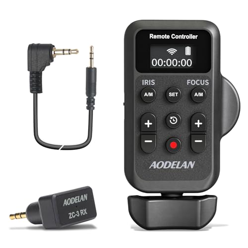 AODELAN Lanc Camcorder Wireless Zoom Controller für Sony und Canon Videoaufnahmen Fernbedienung mit 2,5 mm Klinkenkabel, Focus, IRIS für Canon Vixia HF G40, G50, G70, G60, XA11, XA50 von AODELAN