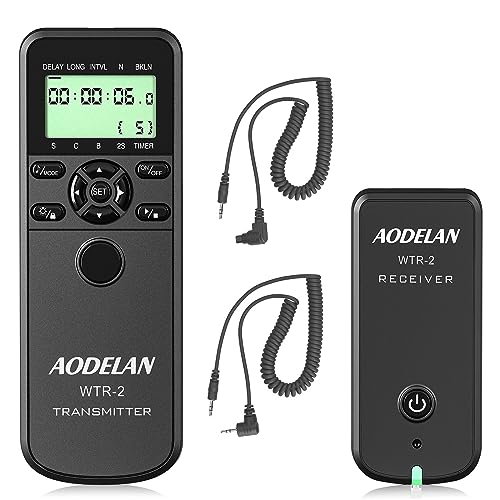 AODELAN WTR2 Kabelloser Fernauslöser Timer Kabelfernauslöser für Canon EOS R, ROS RP, 200D, 250D, 90D, 80D, 77D, 70D, 800D, 200D,7D, 5D Mark IV, EOS M6 Mark II AODELAN WTR2 Kabelloser Fernauslöser Timer Kabelfernauslöser für Canon EOS R, ROS RP, 200D, 250D, 90D, 80D, 77D, 70D, 800D, 200D,7D, 5D Mark IV, EOS M6 Mark II von AODELAN