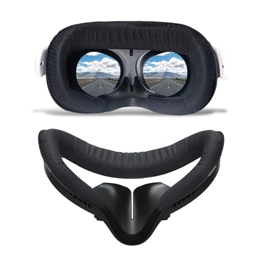 Compatible with Oculus Quest 2 Face Pad Replacement - VR Face Interface Bracket with Light Blocking Nose, Breathable Foam Face Pad Protective for Meta Quest 2, Comfortable Face Cushion VR Accessories Compatible with Oculus Quest 2 Face Pad Replacement - VR Face Interface Bracket with Light Blocking Nose, Breathable Foam Face Pad Protective for Meta Quest 2, Comfortable Face Cushion VR Accessories von AODELAN