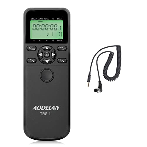 Fernauslöser Kompatibel mit Nikon SLR-Digitalkameras Kabel Fernbedienung mit Intervall Timer, Langzeitbellichtungen, Serienbildfunktion und LCD-Display Fernauslöser Kompatibel mit Nikon SLR-Digitalkameras Kabel Fernbedienung mit Intervall Timer, Langzeitbellichtungen, Serienbildfunktion und LCD-Display von AODELAN