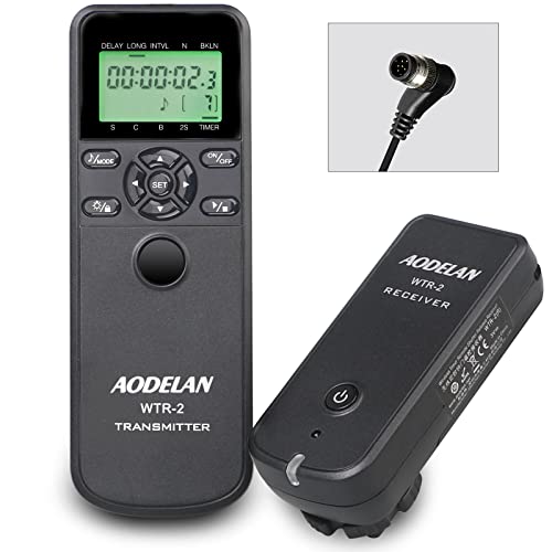 Kabellose & Kabel Timer Fernauslöser Kamera Fernbedienung Kompatibel mit Nikon Z9, D3, D4, D4s, D5, D6, D800, D850, D800E, D810, D810A, D700, D500, D300, D200, F6, F100, F5, F90X, F90 etc Kabellose & Kabel Timer Fernauslöser Kamera Fernbedienung Kompatibel mit Nikon Z9, D3, D4, D4s, D5, D6, D800, D850, D800E, D810, D810A, D700, D500, D300, D200, F6, F100, F5, F90X, F90 etc von AODELAN