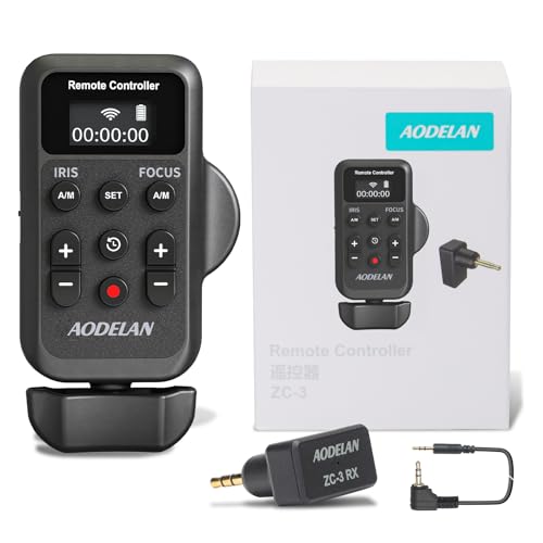 Wireless Camcorder Lanc Zoom Controller, Wired Remote Control with 2.5mm Jack Cable, IRIS, Focus, Video Recording and Zoom Commander with Lanc or Remote Terminal for Canon XL1S XL2 XHA1 /Sony NX5C von AODELAN