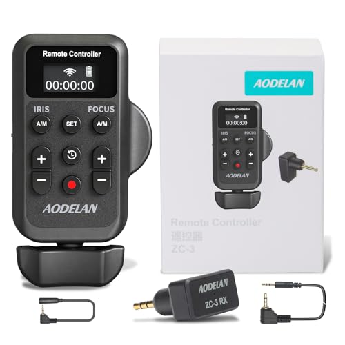 Wireless Camcorder Lanc Zoom Controller, Wired Remote Control with 2.5mm Jack Cable, IRIS, Focus, Video Recording and Zoom Commander with Lanc or Remote Terminal for Canon XL1S XL2 XHA1 /Sony NX5C von AODELAN