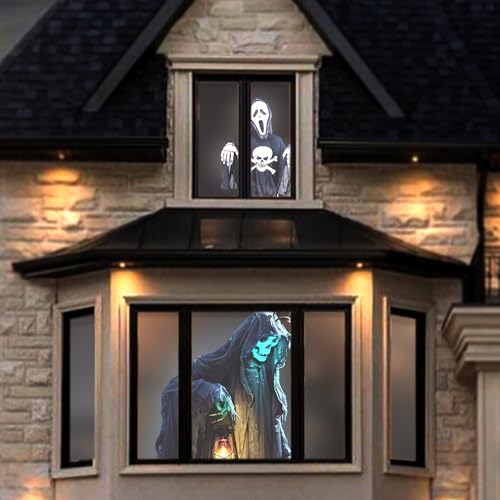 76,2 x 134,6 cm holografische Rückprojektionsleinwand, mit Montage, faltbar und tragbar, Anti-Falten, Innenprojektion, doppelseitiger Videoprojektor-Leinwand, für die Projektion von Halloween-Videos, 76,2 x 134,6 cm holografische Rückprojektionsleinwand, mit Montage, faltbar und tragbar, Anti-Falten, Innenprojektion, doppelseitiger Videoprojektor-Leinwand, für die Projektion von Halloween-Videos, von AODIOU