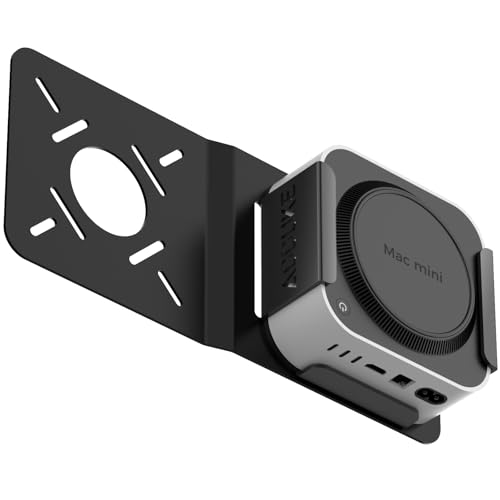 AODUKE Aluminum Alloy Mac Mini M4 VESA Bracket, Mac Mini 2024 Dock Stand, Mac Mini M4 Pro VESA Monitor Arm Extension Plate, Compatible with 75X75/100X100MM Hole distance-AJM4-BMAX von AODUKE