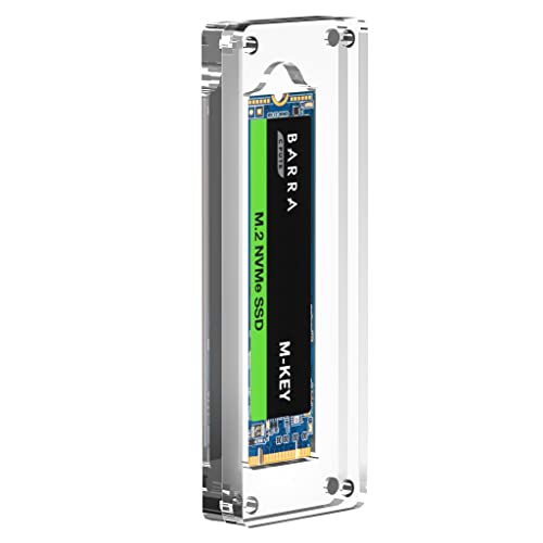 AODUKE M.2 SSD-Gehäuse für 2230/2242/2260/2280MM, Festplatten-Schutzbox, Aufbewahrungsbox, Laufwerk, Transparenter Magnetverschluss, NGFF/NVME/PCIE Display Case Manager-01M2 von AODUKE