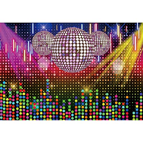 AOFOTO 2.1x1.5 m Discokugel-Hintergründe für Fotografie, verträumte bunte Lichtpunkte, Neon-Fotoshooting-Hintergrund, Happy Birthday-Party, Fotostudio-Kabinen-Requisiten, Dekor AOFOTO 2.1x1.5 m Discokugel-Hintergründe für Fotografie, verträumte bunte Lichtpunkte, Neon-Fotoshooting-Hintergrund, Happy Birthday-Party, Fotostudio-Kabinen-Requisiten, Dekor von AOFOTO
