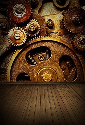 AOFOTO Fotohintergrund im Steampunk-Stil, Vintage-Stil, mechanische Zahnräder, industrielle Szene, Streifen, nostalgische Requisiten, Videostudio, Erwachsene, künstlerisches Portrait, Vinyl-Tapete AOFOTO Fotohintergrund im Steampunk-Stil, Vintage-Stil, mechanische Zahnräder, industrielle Szene, Streifen, nostalgische Requisiten, Videostudio, Erwachsene, künstlerisches Portrait, Vinyl-Tapete von AOFOTO
