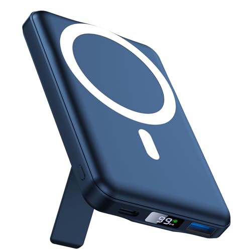 AOGUERBE Mag-Safe Powerbank 10000mah, Magnetische Externe Batterie, Wireless Power Bank 22.5W PD Schnelles Laden mit LED-Display, Faltbarer Akkupack für iPhone 16/15/14/13/12/Mini/Pro/Pro Max AOGUERBE Mag-Safe Powerbank 10000mah, Magnetische Externe Batterie, Wireless Power Bank 22.5W PD Schnelles Laden mit LED-Display, Faltbarer Akkupack für iPhone 16/15/14/13/12/Mini/Pro/Pro Max von AOGUERBE