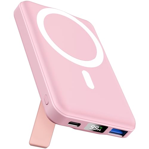 AOGUERBE Mag-Safe Powerbank 10000mah, Magnetische Externe Batterie, Wireless Power Bank 22.5W PD Schnelles Laden mit LED-Display, Faltbarer Akkupack für iPhone 16/15/14/13/12/Mini/Pro/Pro Max AOGUERBE Mag-Safe Powerbank 10000mah, Magnetische Externe Batterie, Wireless Power Bank 22.5W PD Schnelles Laden mit LED-Display, Faltbarer Akkupack für iPhone 16/15/14/13/12/Mini/Pro/Pro Max von AOGUERBE
