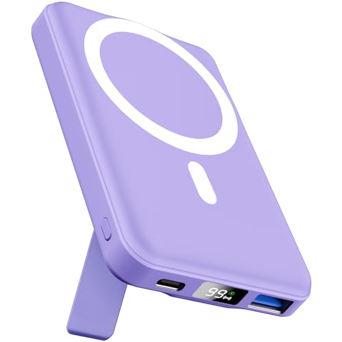 AOGUERBE Mag-Safe Powerbank 10000mah, Magnetische Externe Batterie, Wireless Power Bank 22.5W PD Schnelles Laden mit LED-Display, Faltbarer Akkupack für iPhone 16/15/14/13/12/Mini/Pro/Pro Max AOGUERBE Mag-Safe Powerbank 10000mah, Magnetische Externe Batterie, Wireless Power Bank 22.5W PD Schnelles Laden mit LED-Display, Faltbarer Akkupack für iPhone 16/15/14/13/12/Mini/Pro/Pro Max von AOGUERBE