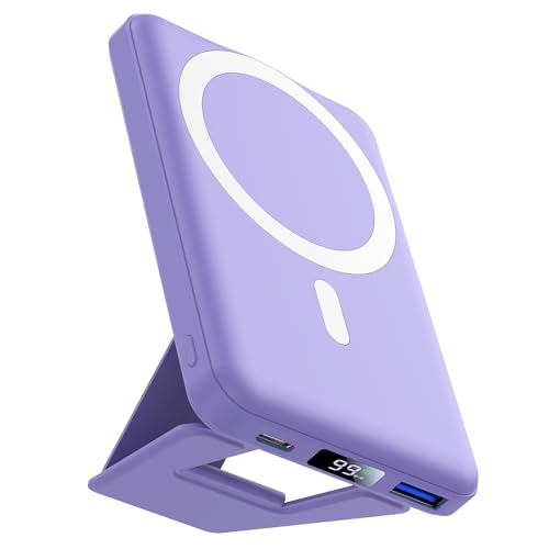 AOGUERBE Wireless Power Bank, 10000mAh Faltbarer Magnetische Powerbank Mini PD 22,5W Schnellladen mit LED Display, Kompatibel mit MagSafe für iPhone 16/15/14/13/12 Plus/Mini/Pro/Pro Max AOGUERBE Wireless Power Bank, 10000mAh Faltbarer Magnetische Powerbank Mini PD 22,5W Schnellladen mit LED Display, Kompatibel mit MagSafe für iPhone 16/15/14/13/12 Plus/Mini/Pro/Pro Max von AOGUERBE