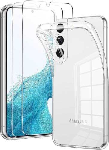 AOGbdvb Schutzhülle für Samsung Galaxy S22 5G, mit 2 Stück Hartglas, Ultra transparent, dünn, weich, TPU, Silikon, stoßfest, kratzfest, Bumper Schutzhülle für Samsung S22 5G 6,1 Zoll AOGbdvb Schutzhülle für Samsung Galaxy S22 5G, mit 2 Stück Hartglas, Ultra transparent, dünn, weich, TPU, Silikon, stoßfest, kratzfest, Bumper Schutzhülle für Samsung S22 5G 6,1 Zoll von AOGbdvb