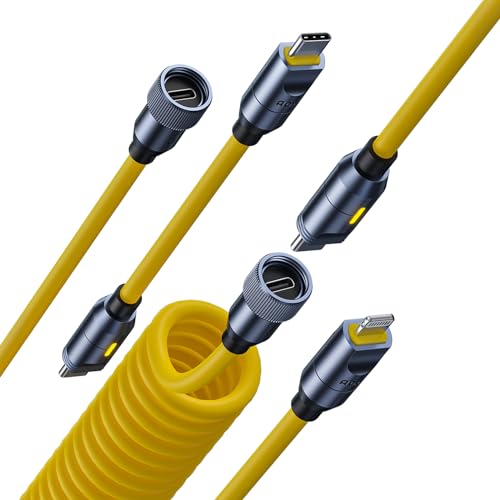 AOHI Lightning & USB-C Kabel Set, 8 in 1 PD3.1 bis zu 240W Typ C Kabelset für schnelles Aufladen mit MFi zertifiziertem iPhone Fast Charge,14 Zoll,Air/iPad Pro und Andere Laptops von AOHI