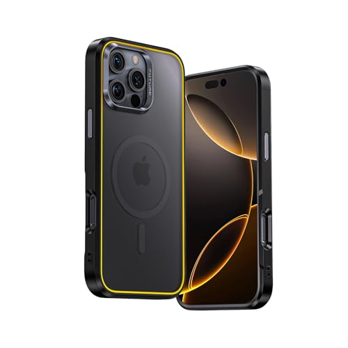 AOHI Schutzhülle für iPhone 16 Pro Max, kompatibel mit MagSafe, Fallschutz in Militärqualität, schlanke, magnetische, stoßfeste Handyhülle für iPhone 16 Pro Max, Schwarz AOHI Schutzhülle für iPhone 16 Pro Max, kompatibel mit MagSafe, Fallschutz in Militärqualität, schlanke, magnetische, stoßfeste Handyhülle für iPhone 16 Pro Max, Schwarz von AOHI