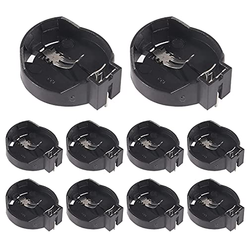 AOICRIE 10 STÜCKE CR2032 CR2025 Tragbare 3V Knopfzelle Knopfbatterie Halter Fall Adapter Clip Sockel Halter Container Box Fall Schwarz AOICRIE 10 STÜCKE CR2032 CR2025 Tragbare 3V Knopfzelle Knopfbatterie Halter Fall Adapter Clip Sockel Halter Container Box Fall Schwarz von AOICRIE