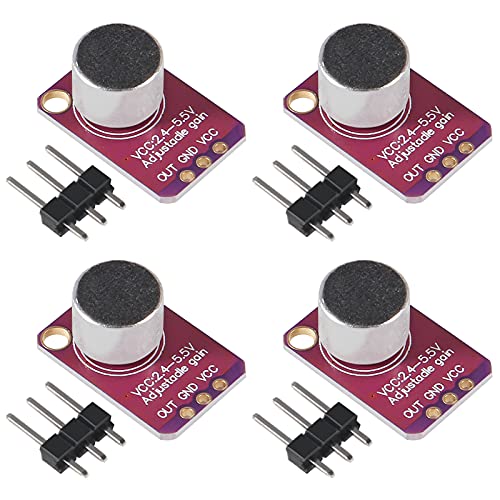 AOICRIE 4 x GY-MAX4466 Elektret Mikrofon Amplifier, Mikrofonverstärker Breakout Sensor MAX4466 kompatibel mit und for Raspberry Pi ! (4pcs) von AOICRIE