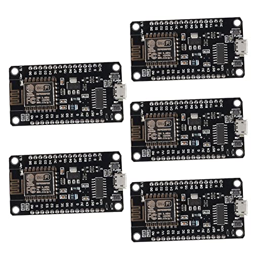 AOICRIE NodeMCU V3 Module 5 X ESP8266 Wi-Fi Development Board compatibal mit CH340 ESP8266 ESP-12E WiFi-Modul (5 pcs) von AOICRIE