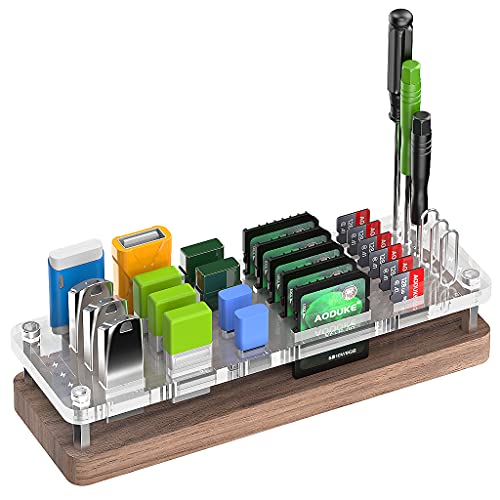 AOJUE Speicherkarte aus Holz, TF-Karte-Box und USB-Treiber /SD-Kartenhalter, Mikro-SD-Karte-Box, Speicherkarte-Box, Aufbewahrungskarte mit Speicherkarte-SNH02MY von AOJUE