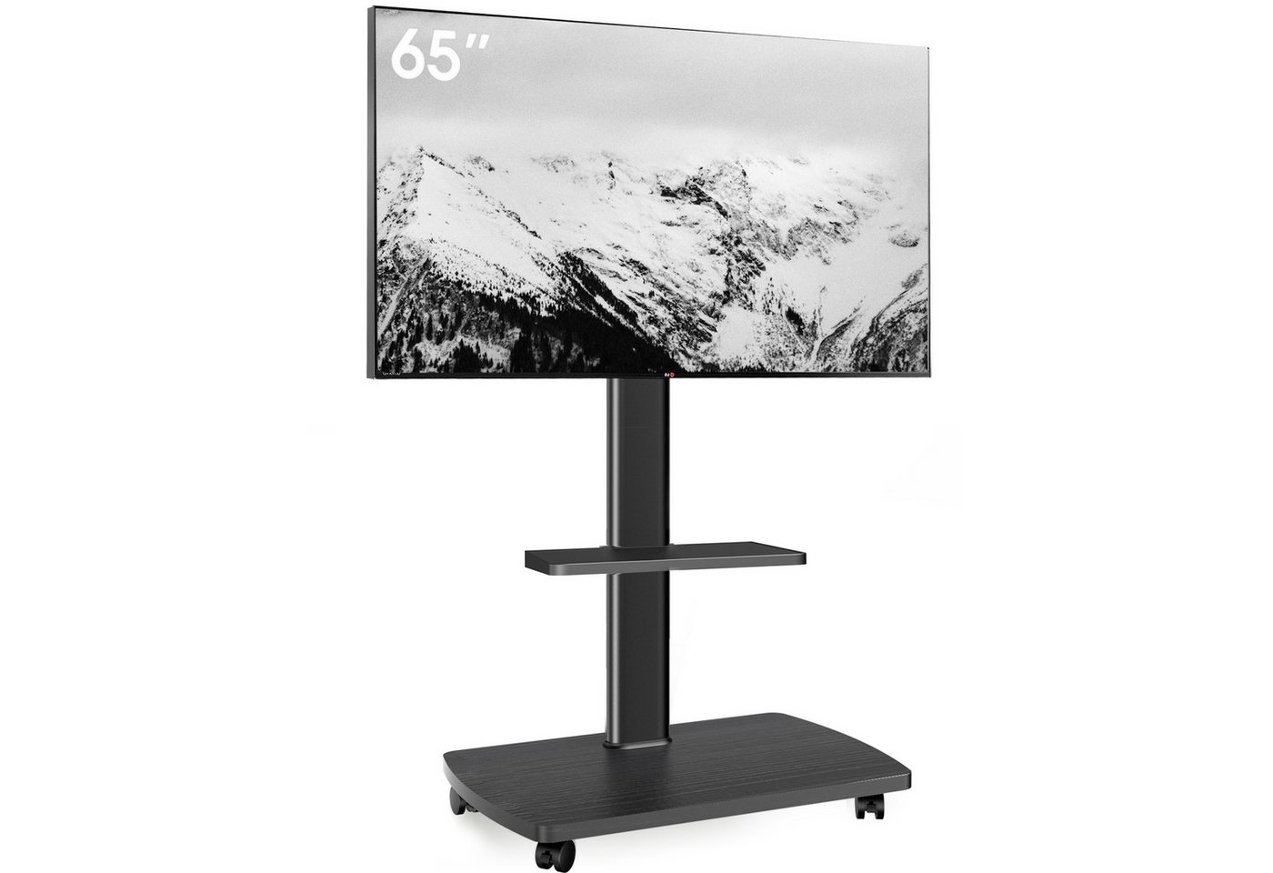 AOKCOS TV-Ständer, (bis 65 Zoll, mit Holzablage & Regal) von AOKCOS