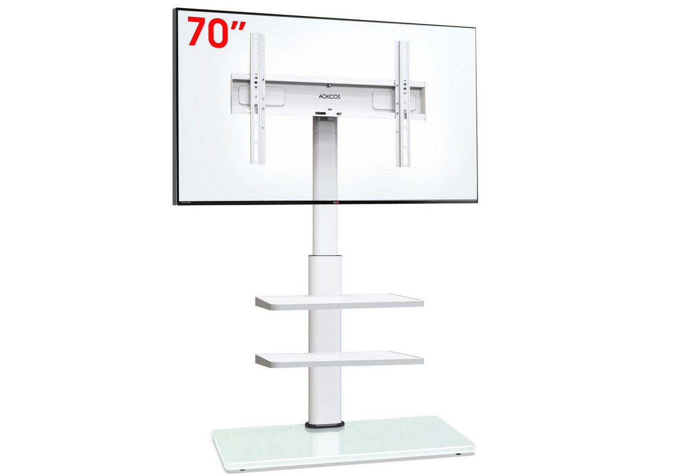 AOKCOS TV-Ständer, (bis 70 Zoll, mit 3 Regalen) von AOKCOS