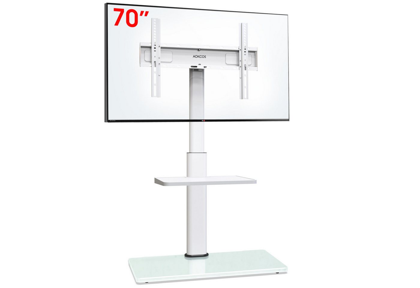 AOKCOS TV-Ständer, (bis 70 Zoll, mit Ablage) von AOKCOS