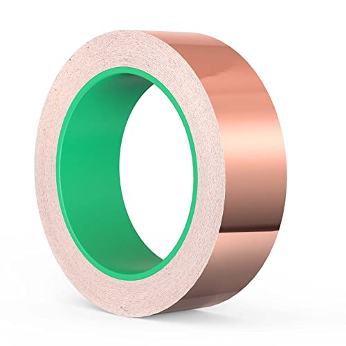 Kupferband Gegen Schnecken 20m x 30mm Kupferfolie Klebeband Schneckenband Schneckenschutz Beidseitig Leitende EMI Kapton Tape Selbstklebend Abschirmband Kupferband für Erdung Löten und Schneckenabwehr Kupferband Gegen Schnecken 20m x 30mm Kupferfolie Klebeband Schneckenband Schneckenschutz Beidseitig Leitende EMI Kapton Tape Selbstklebend Abschirmband Kupferband für Erdung Löten und Schneckenabwehr von AOKITO