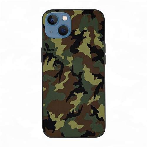 AOKLEY Hülle für iPhone 13 - Premium TPU+umweltfreundliches PC-Material,Camo-Armee-Camouflage-Grün,Schutz vor Kratzern und Stößen, Staub- und Fingerabdruckabweisend - iPhone 13 Hülle von AOKLEY