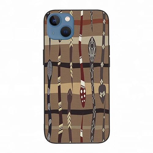 Hülle für iPhone 13 - Premium TPU+umweltfreundliches PC-Material,Wildlife Prähistorische Funky Snakes Traditional O,Schutz vor Kratzern und Stößen, Staub- und Fingerabdruckabweisend - iPhone 13 Hülle von AOKLEY