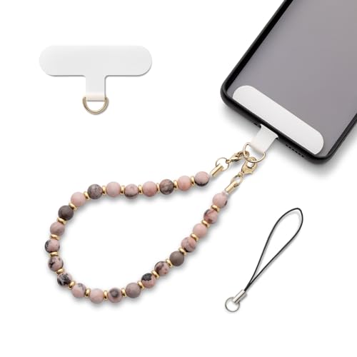 AOKSUNOVA Handykette Kurz Handgelenk Universal Handyanhänger Perlen Handyband Handschlaufe Handy Handyschmuck von AOKSUNOVA