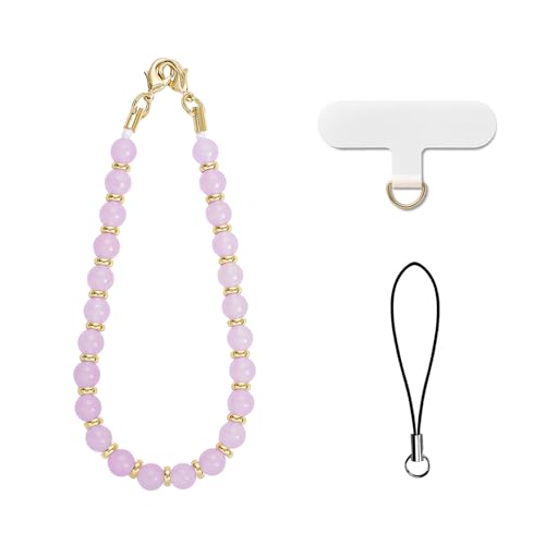 AOKSUNOVA Handykette Kurz Steine Perlen Handyschmuck Handyband Handschlaufe Handyanhänger Handy Anhänger Kette von AOKSUNOVA
