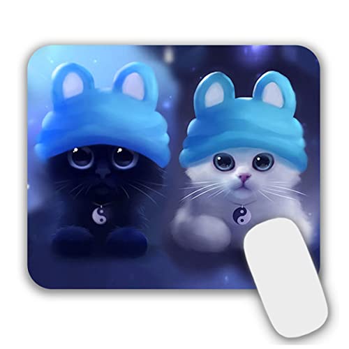 AOKSUNOVA Mauspad Katze Mauspad Klein Mousepad mit Motiv 240 x 200 mm Tiere von AOKSUNOVA